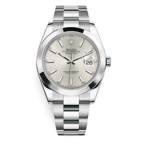 rolex datejust 126300 silver oyster bracelet with silver bezel|rolex 126300 retail price.